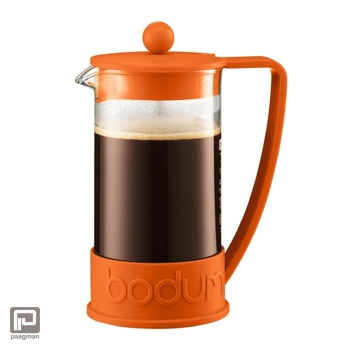 Meer informatie over Bodum Brazil French Press cafetière, 8 kops, 1.0 l oranje
