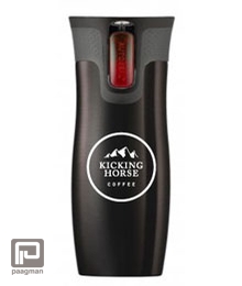 Meer informatie over Kicking Horse Coffee Spill proof beker zwart