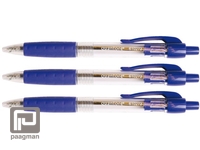 Meer informatie over BALPEN QUANTORE RUBBEREN GRIP RETRA BLAUW