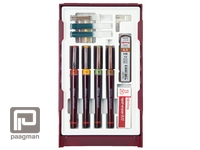 Meer informatie over TEKENPENSET ROTRING RR699570 RAPIDOGRAPH 4 DLG